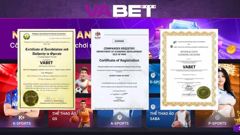 Về chúng tôi VABET - Nguồn gốc, chứng nhận hợp pháp